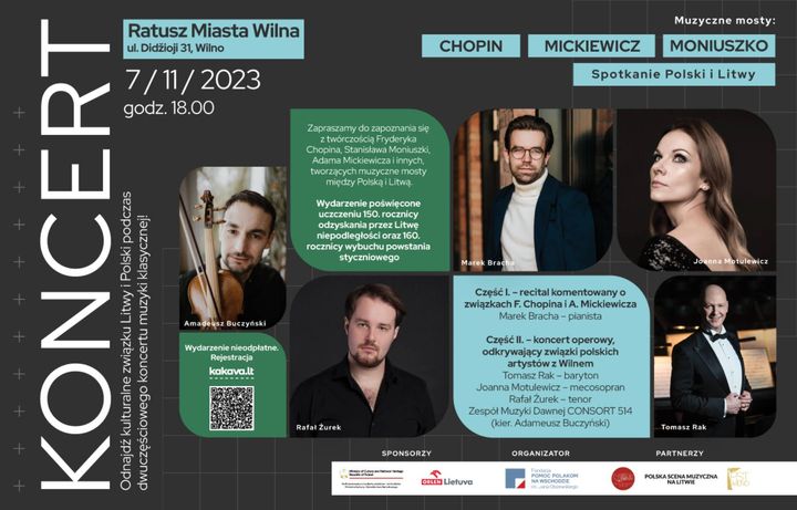 Koncert muzyki klasycznej poświęcony związkom kulturalnym między Litwą i Polską