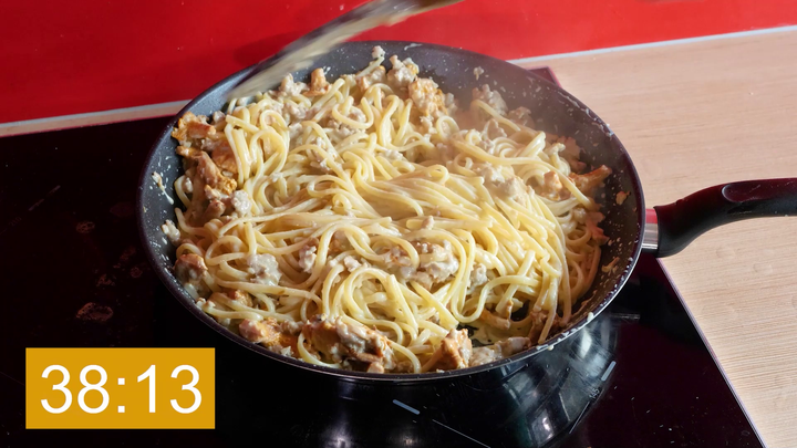 Spaghetti aux chanterelles
